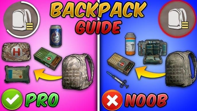 PUBG Mobile inventory screen showing Lock Box storage and backpack capacity management