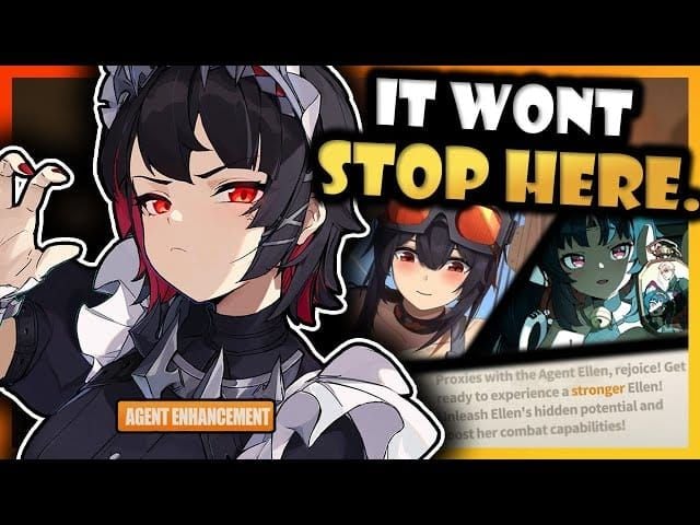 Ellen Joe character showcase displaying her reworked abilities in Zenless Zone Zero