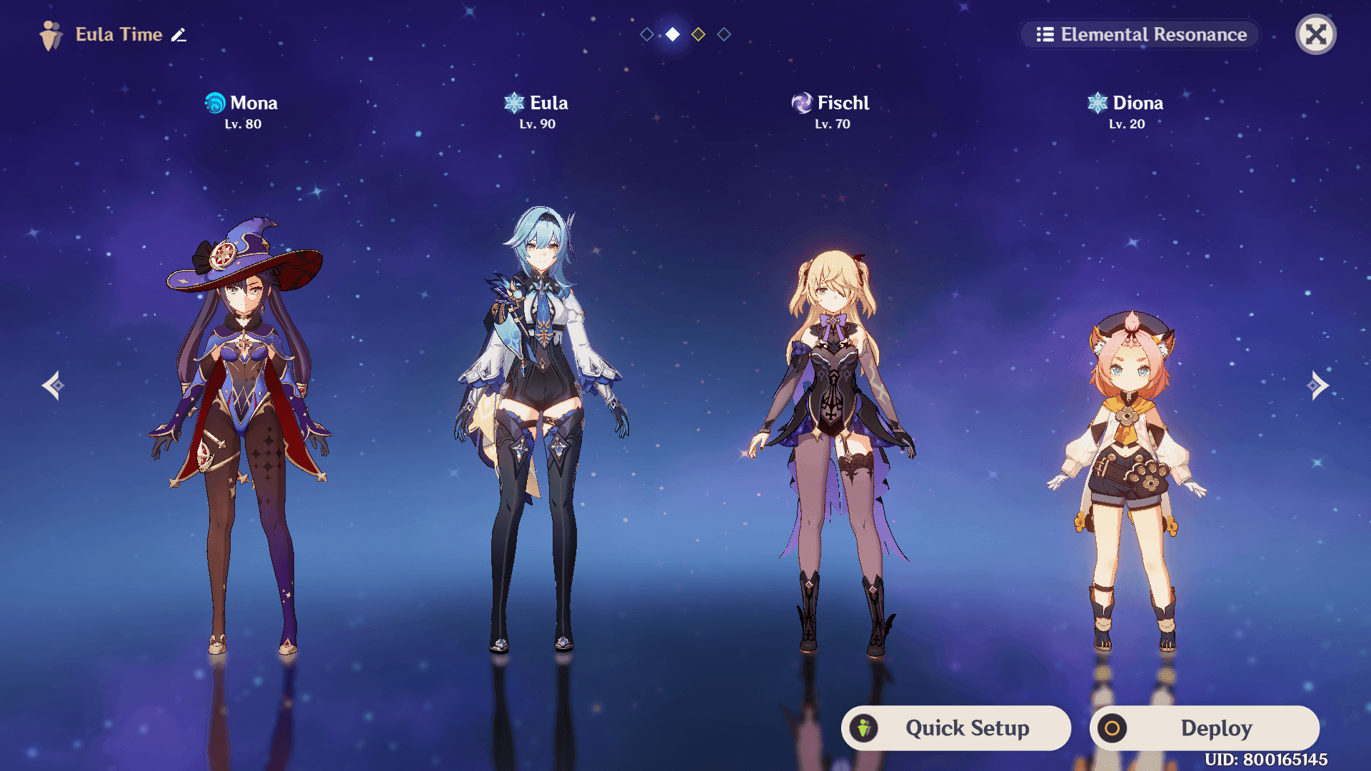 Genshin Impact team composition guide showing character synergies and recommended combinations