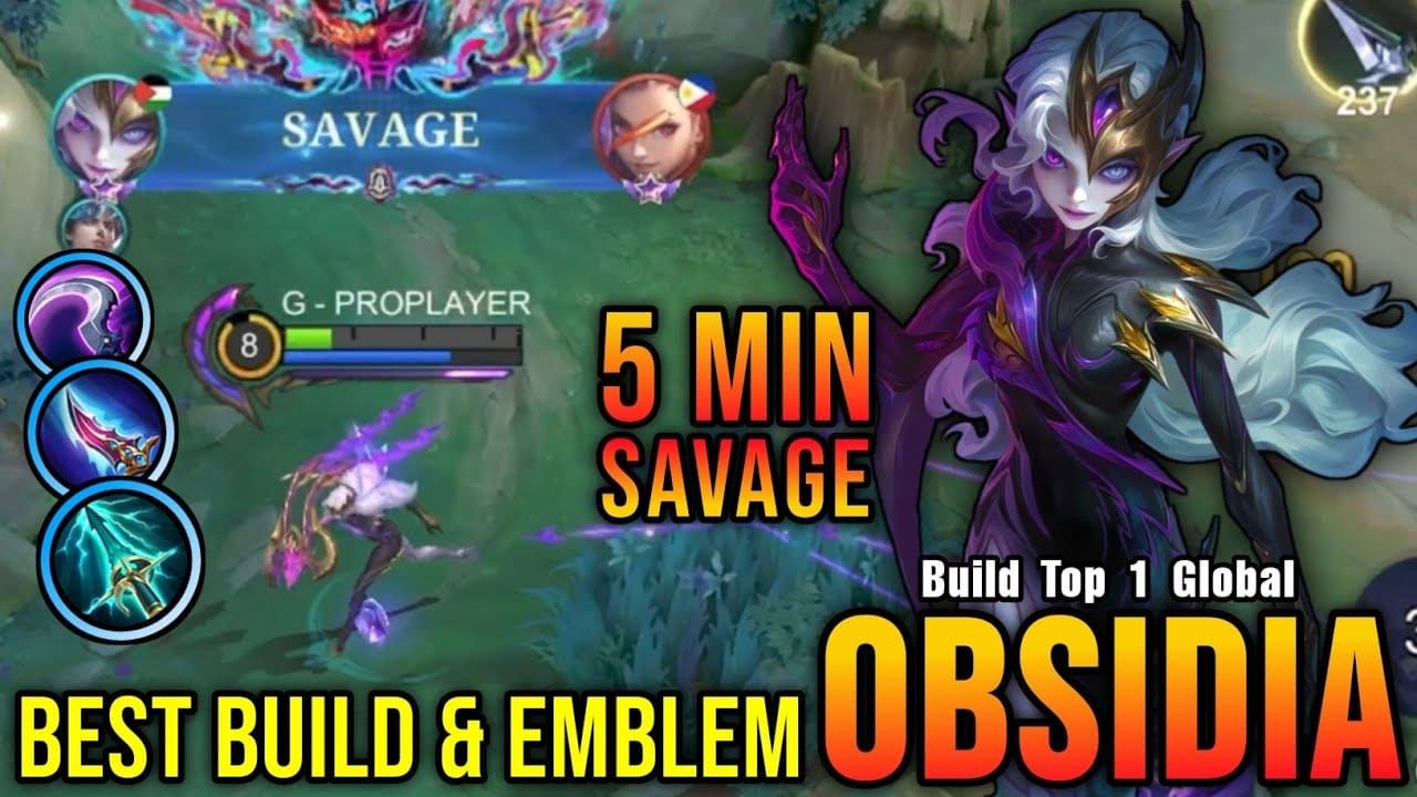 Recommended attack speed item build for Obsidia in Mobile Legends