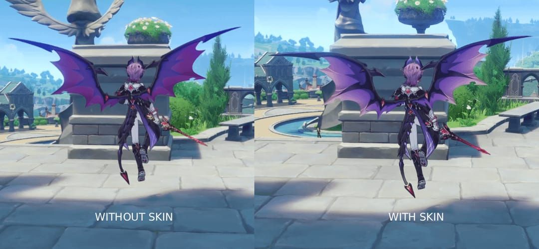 원신 듀린 보스 백염 형태와 흑부식 형태의 피해량 비교 이미지