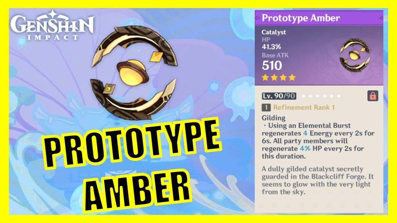 Genshin Impact 4-स्टार हथियार द कैच और प्रोटोटाइप एम्बर