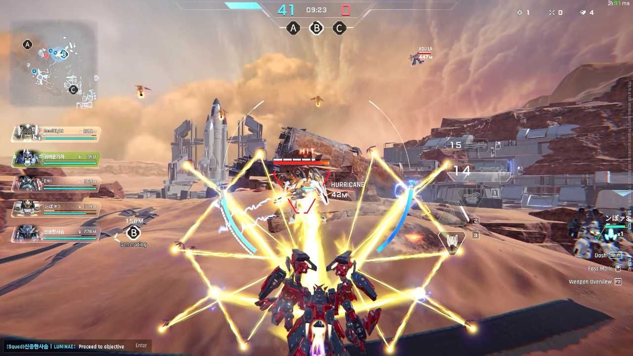 Mecha combat live broadcast stream view