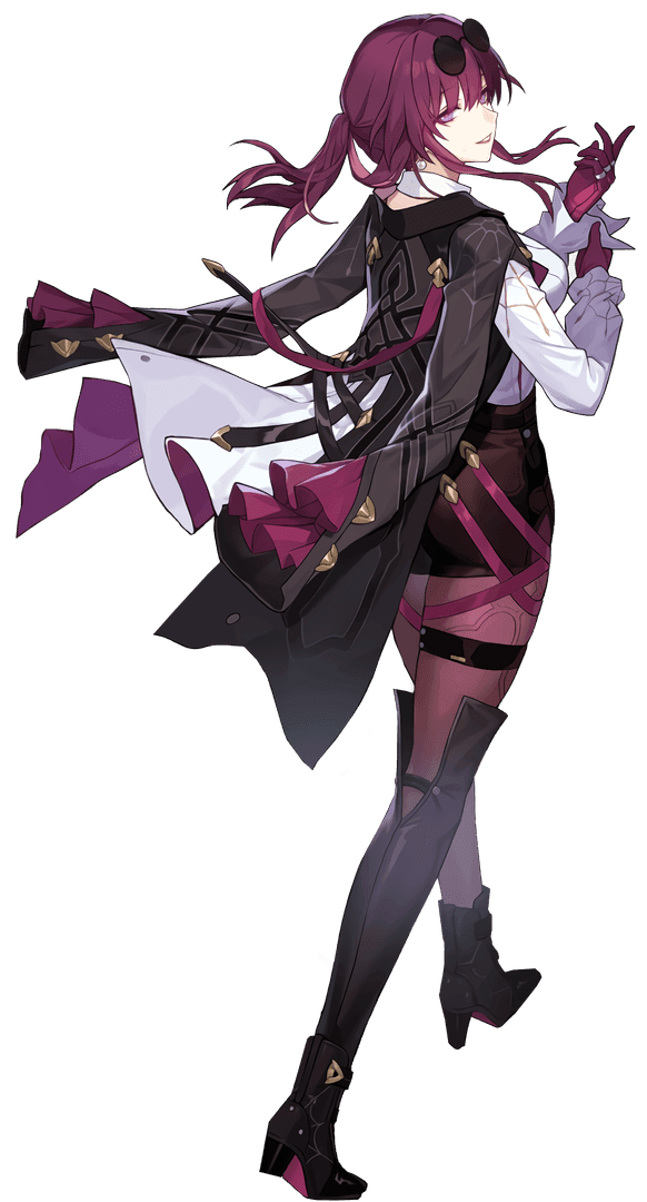 Kafka from Honkai Star Rail demonstrating her lightning DoT abilities