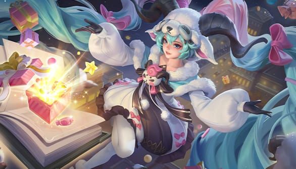 Honor of Kings Angela Cat and Mouse Legend skin artwork with whimsical chase animations