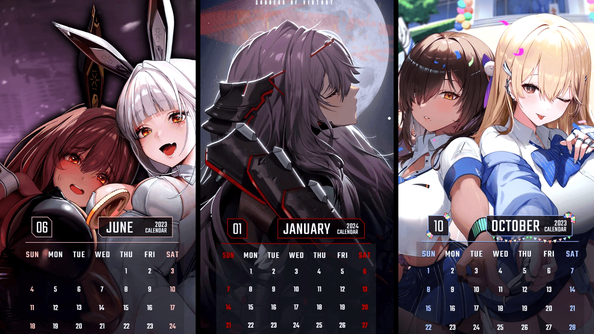 Interfaz del banner de Nayuta y Liberalio del 3.er Aniversario de NIKKE