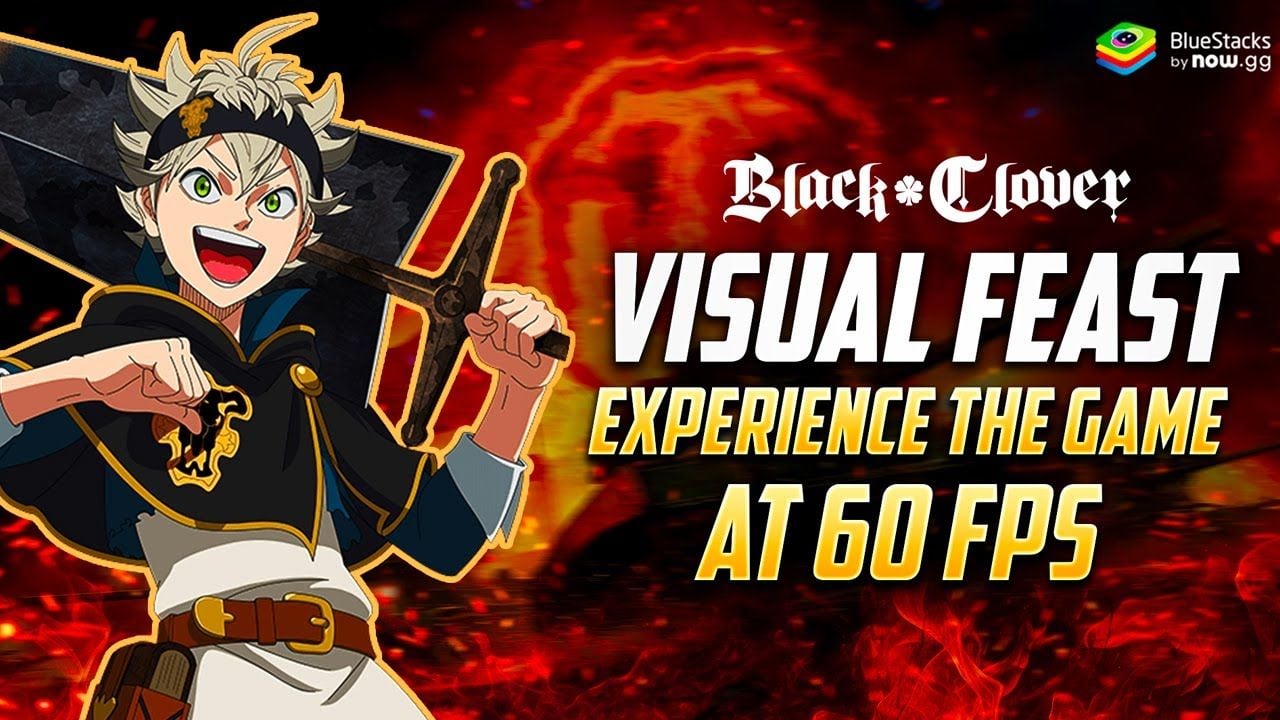 A smooth turn-based combat scene in Black Clover M running at 60 frames per second