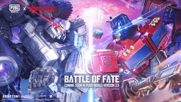 PUBG Mobile Transformers Mode Megatron in robot form displaying ranged weapons and combat stance
