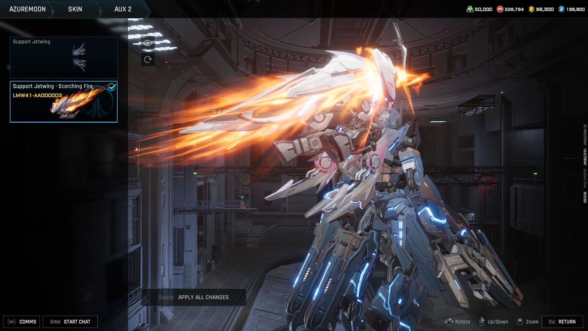 Mecha BREAK hangar customization terminal