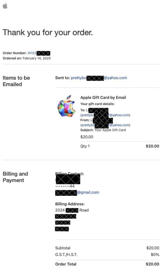visionOS App Store checkout confirmation using Apple Gift Card (US) balance on Apple Vision Pro
