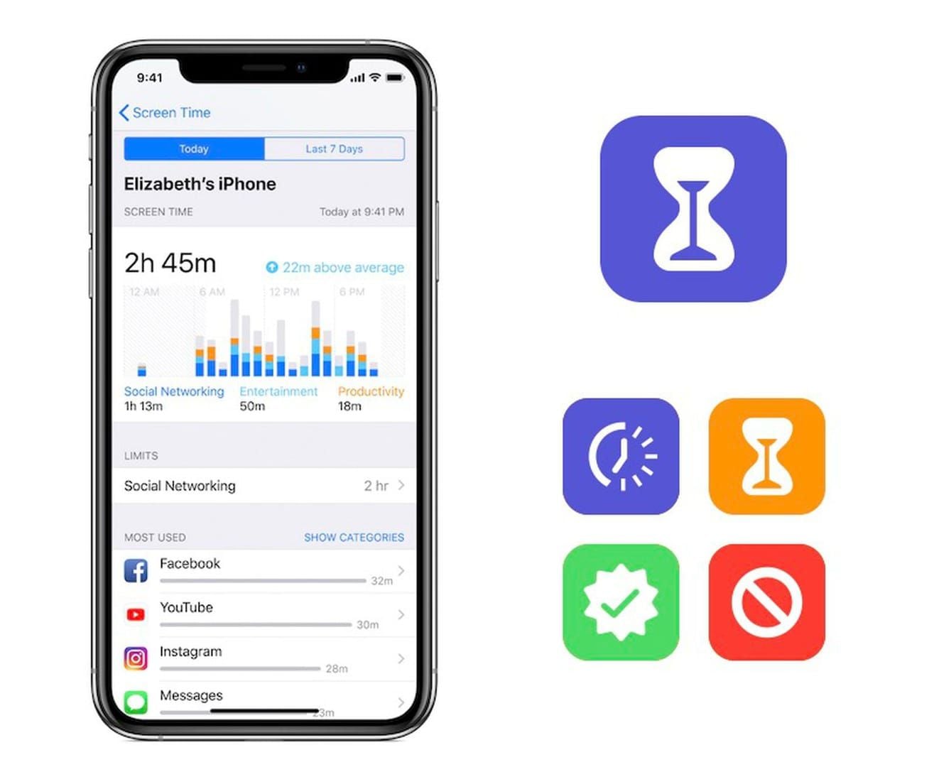 Setările Timpului de utilizare iOS pentru siguranța cardului cadou Apple