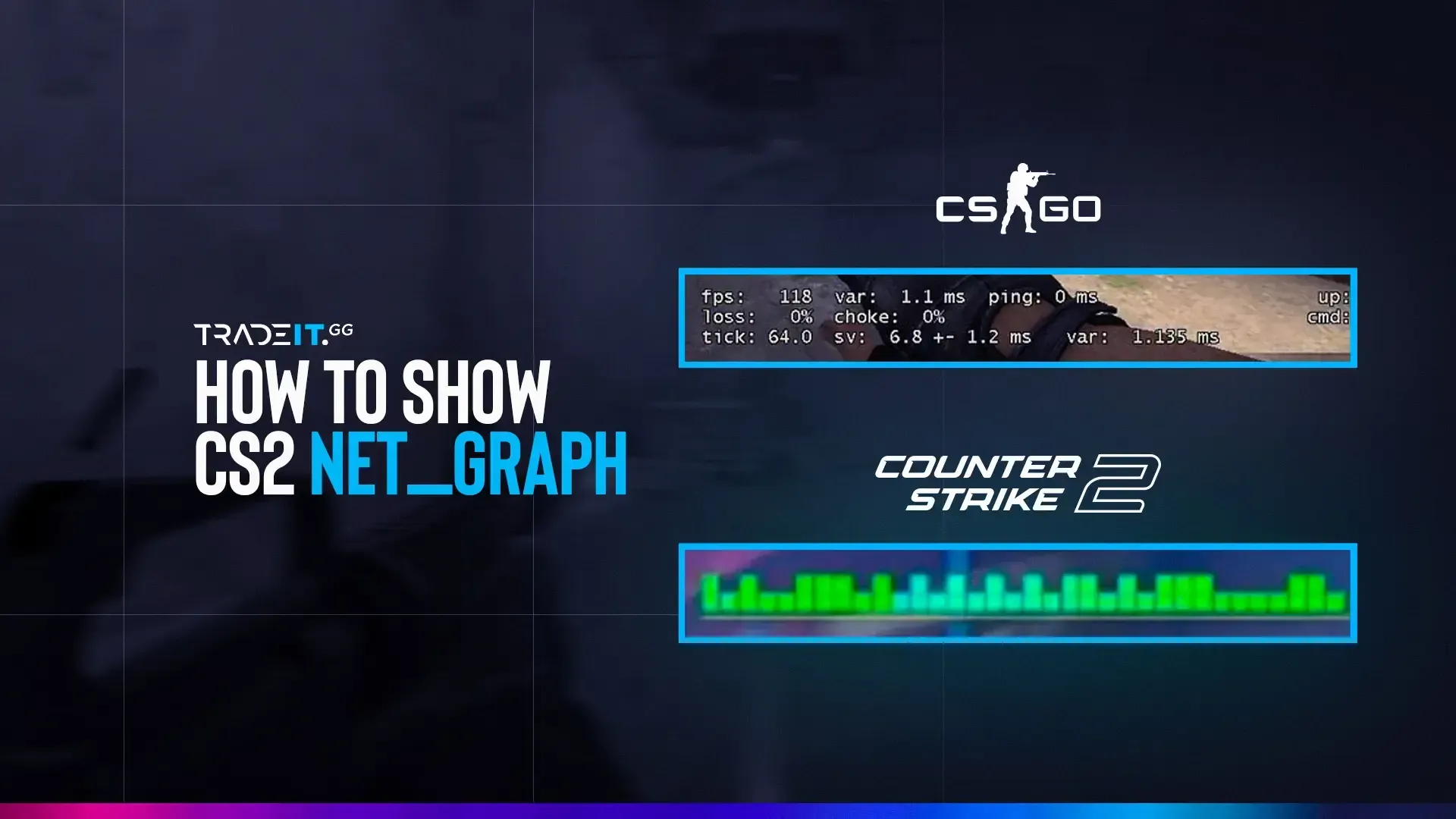 Blood Strike net graph overlay screenshot