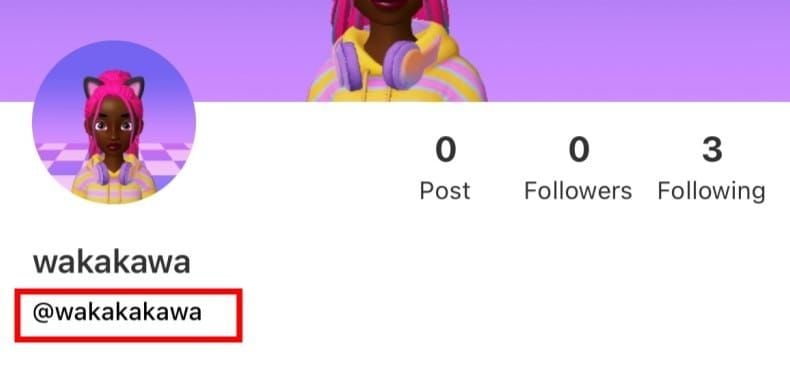 Interface do perfil do aplicativo ZEPETO exibindo o ID de Usuário numérico abaixo do nome de usuário