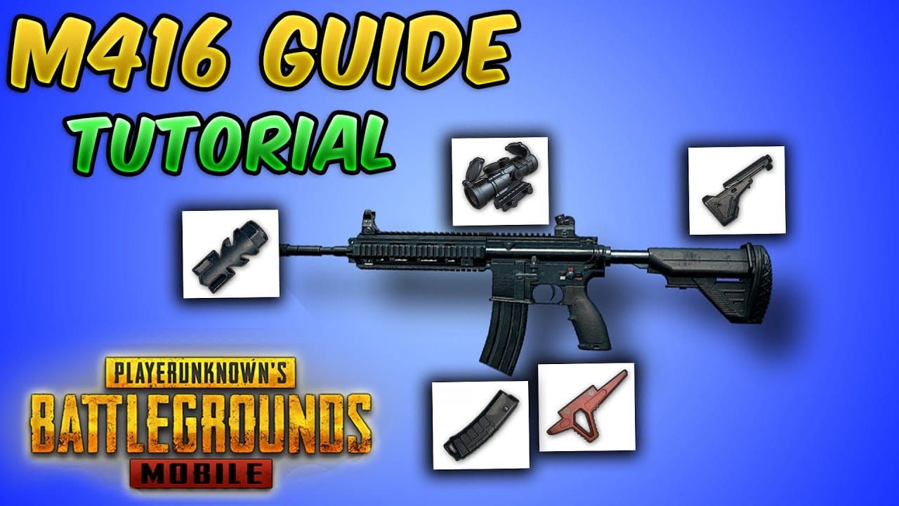 PUBG Mobile M416 with attachments recoil control