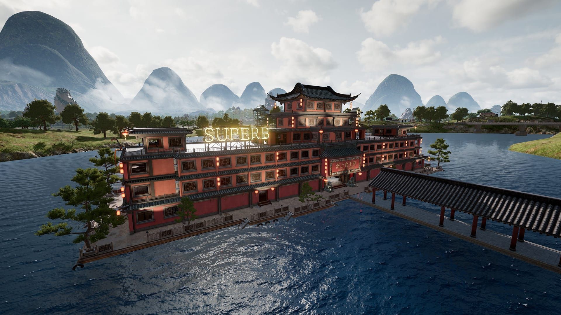 PUBG Mobile Rin Jiang floating restaurant landing zone with loot spawns