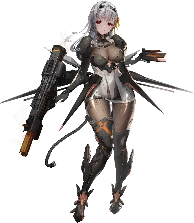 Персонаж Модерния в списке уровней рейдов Goddess of Victory: NIKKE