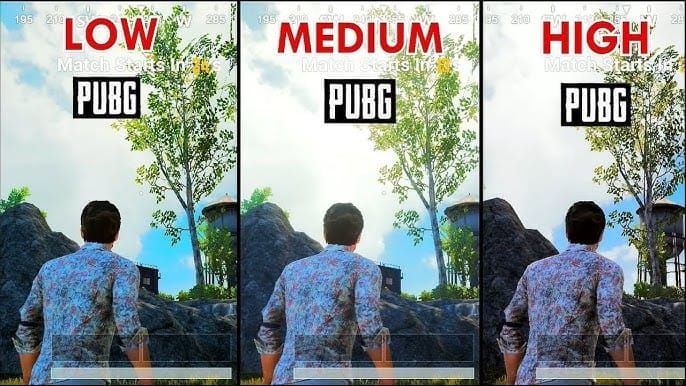 Comparison of good and bad overlay placement in PUBG Mobile streaming setup