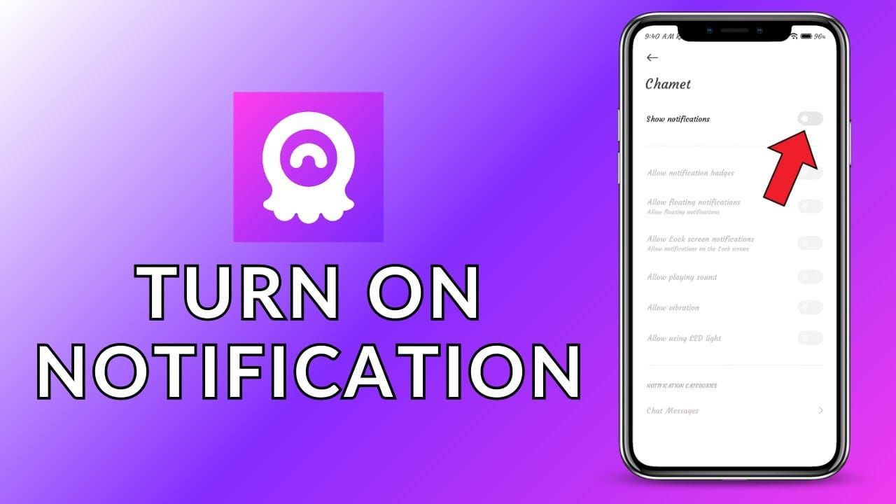 Chamet app showing security alert notifications for suspicious account activity