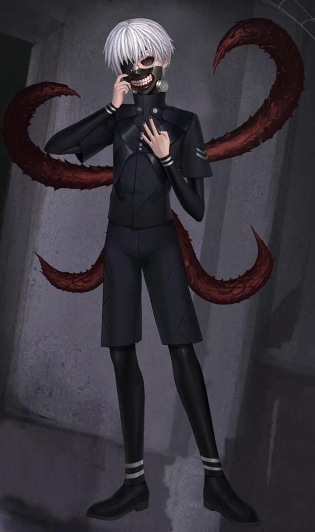 Tokyo Ghoul characters adapted for Identity V art style showing potential crossover designs
