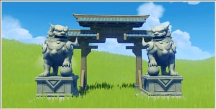 Genshin screenshot stone figure underground entrance Lantern 2 Nod-Krai