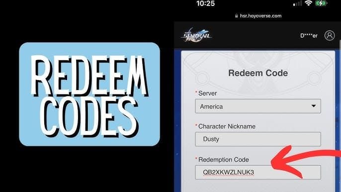 Situs web penukaran kode resmi Honkai Star Rail menampilkan antarmuka login dan input kode