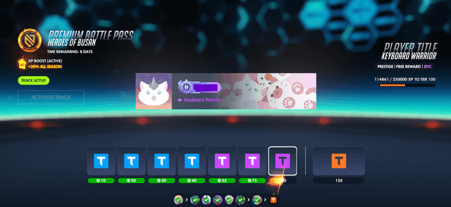 Hadiah tier dan milestone battle pass Hero GO