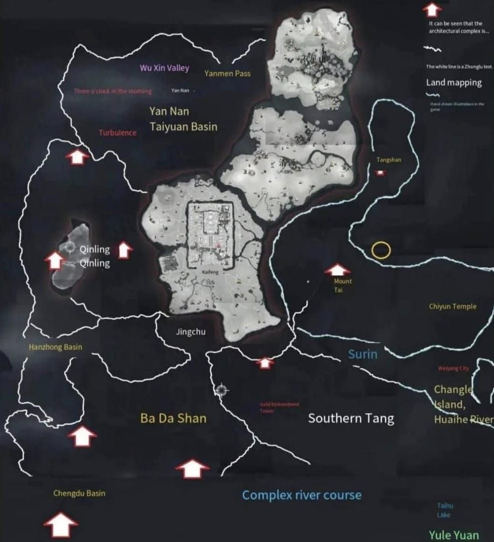 Where Winds Meet global server locations map