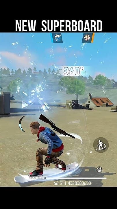 Free Fire OB51 超級滑板可騎乘裝備,可進行特技