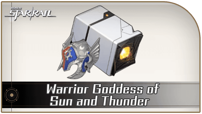 Interface de l'ensemble de reliques Déesse guerrière dans Honkai Star Rail