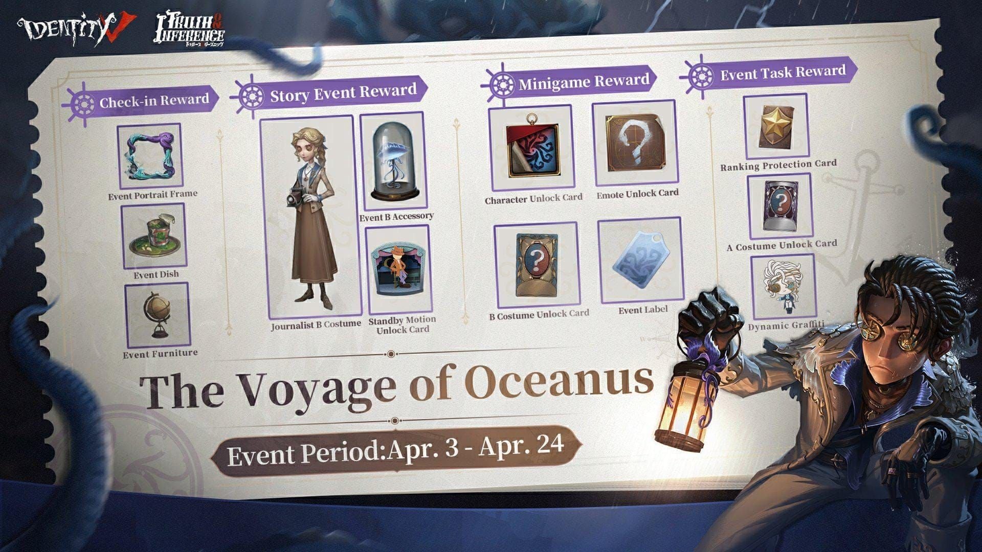 Identity V 7周年記念イベントの報酬画面にエコーが表示されています