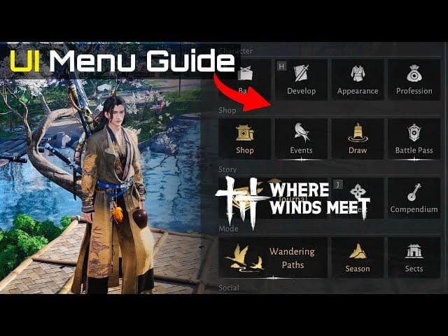 UI sistem undian Celestial Echo dengan biaya dan hadiah di Where Winds Meet