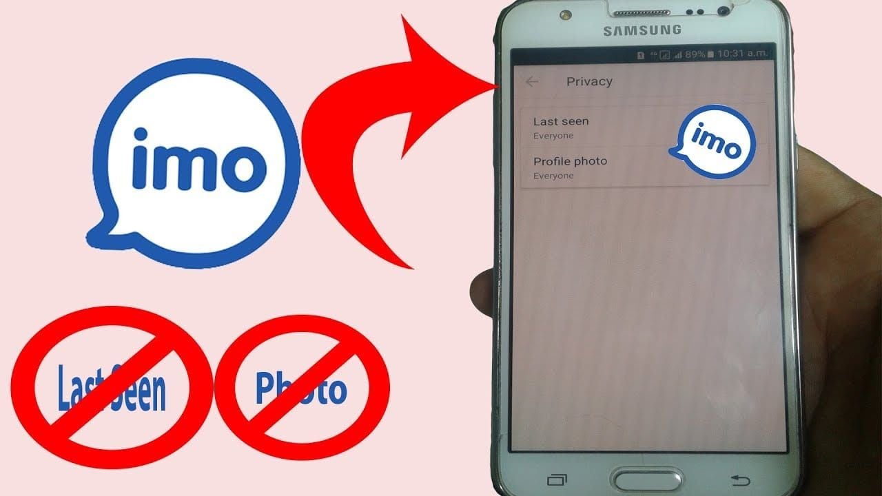IMO app security and privacy settings screen displaying screenshot block options