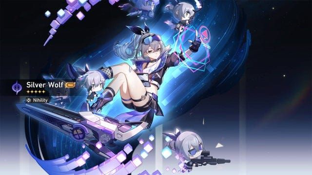 Silver Wolf"s Ultimate ability demonstration showing AoE damage to multiple enemies