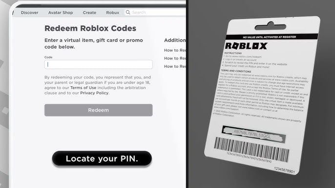 How to recharge Подарочная карта Roblox US