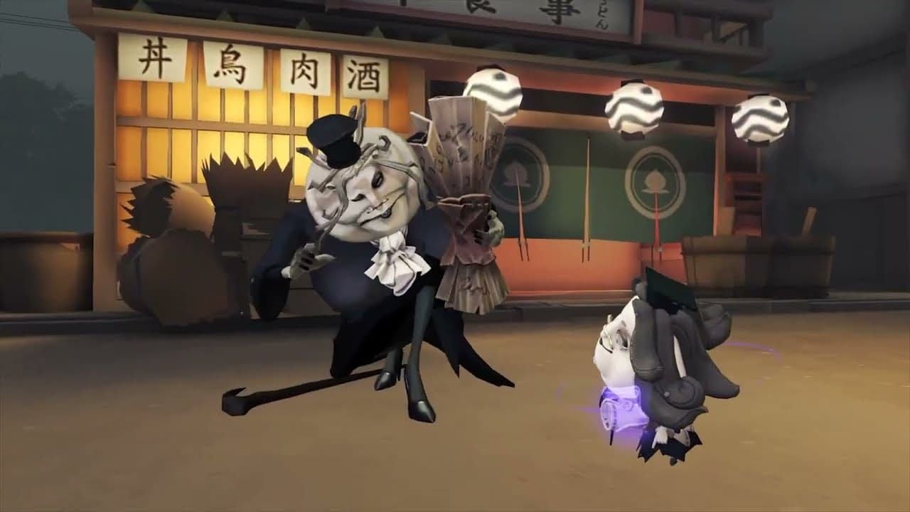 Průvodce výhodami mazlíčků v Identity V během zápasů, zobrazující léčení a bonusy