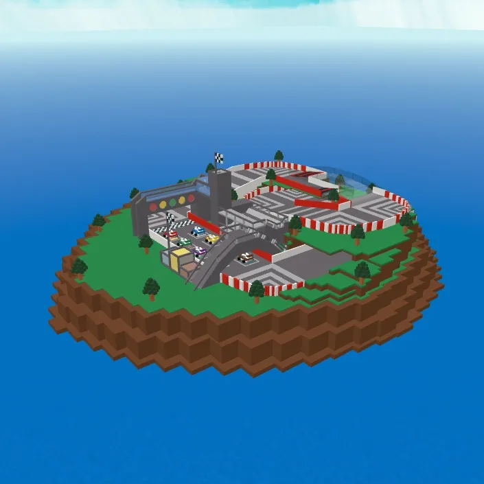 Players running across a map dodging environmental hazards in Natural Disaster Survival