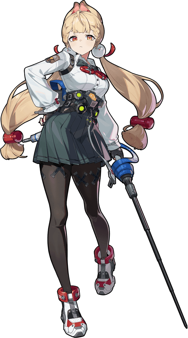 Alice performing Polarized Assault ability with visual effects in Zenless Zone Zero