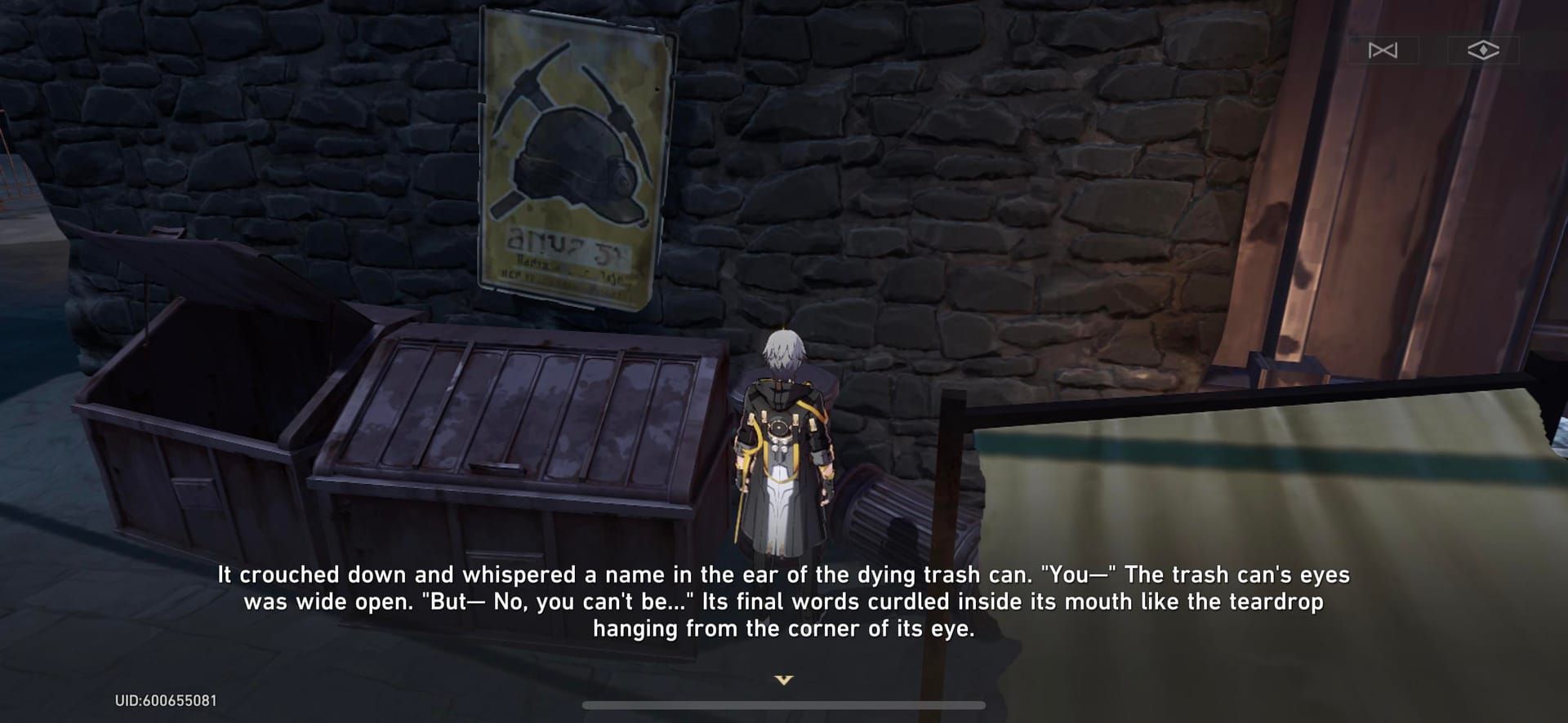 붕괴: 스타레일 황금의 순간 구역 잭 쓰레기통 대화 선택지 스크린샷