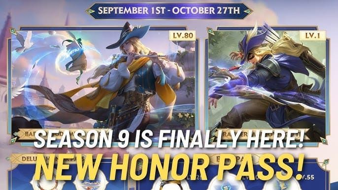 Comparaison des récompenses gratuites et premium du Passe d'Honneur dans Honor of Kings