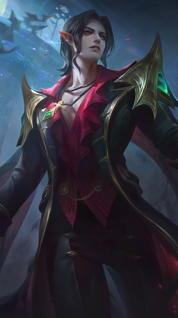 Mobile Legends 中的法师角色塞西利昂,展示了他的成长能力