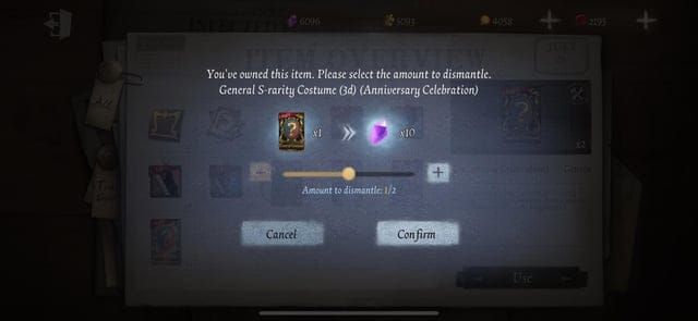 Guide de démantèlement des cartes d'essai Identity V pour les Fragments