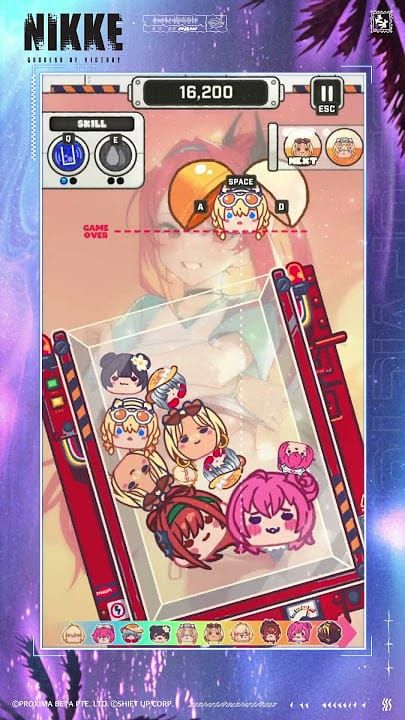 BFG CLEAN UP mini-game interface from Goddess of Victory: Nikke summer event