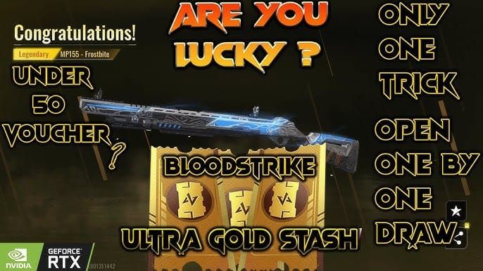 Blood Strike (MENA) Gold Stash Voucher item showing 900-1500 Gold rewards