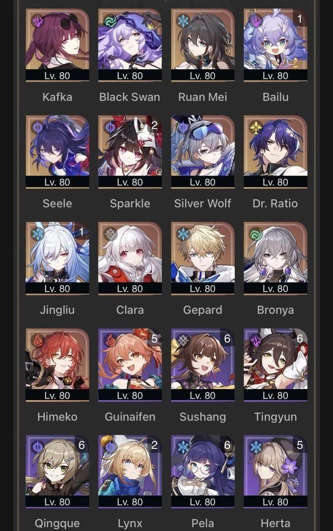Comparison of sustain characters in Honkai Star Rail
