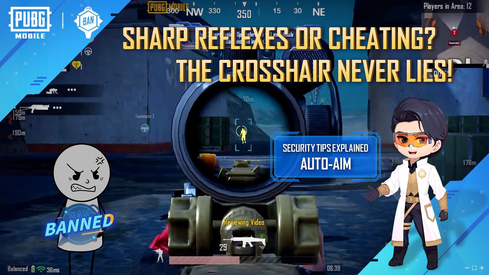 Comparison between official PUBG Mobile redeem site and fake scam websites