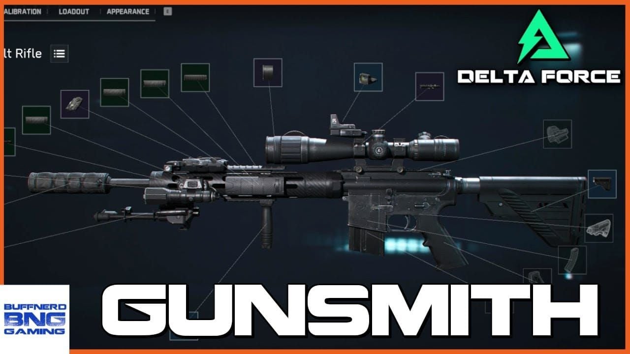 Delta Force Gun Customization Station import preset interface