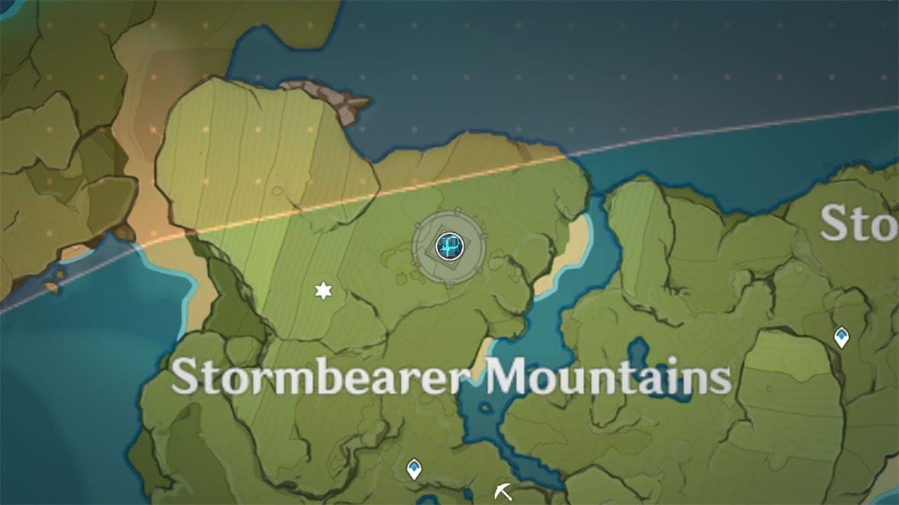 몬드에 위치한 원신 무상의 바람 보스 위치 지도