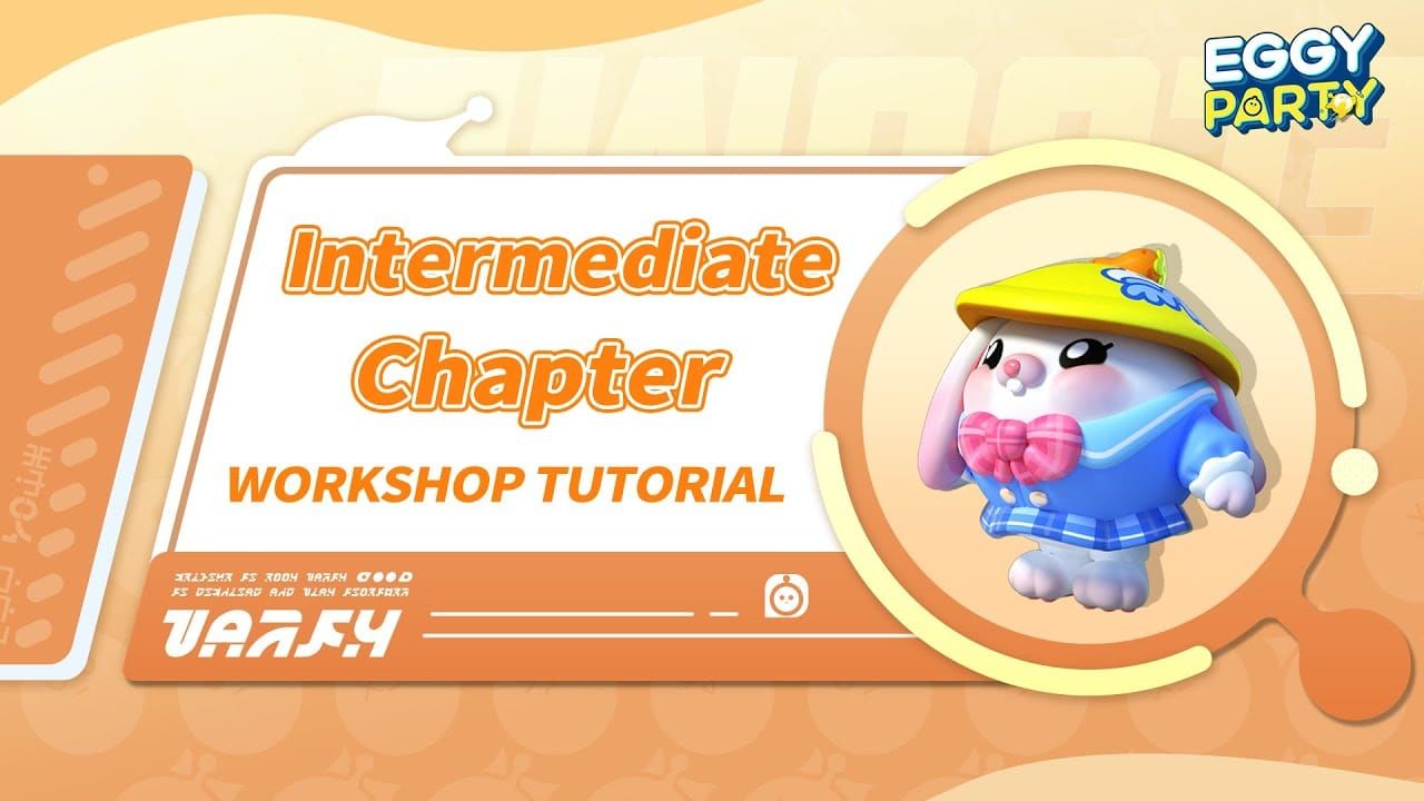 واجهة محرر Eggy Party Workshop مع تحرير الكائنات الجاهزة (Prefab Editing) و Egg Code