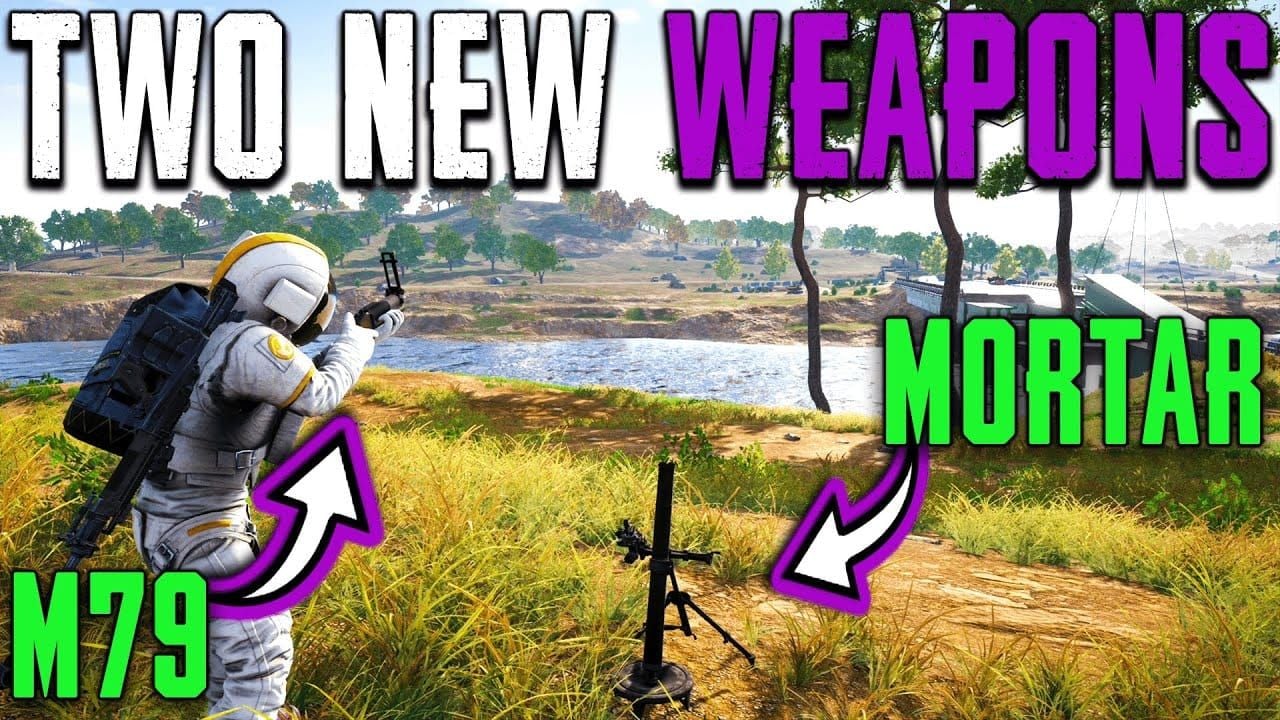 PUBG Mobile Mortar range and area damage demonstration