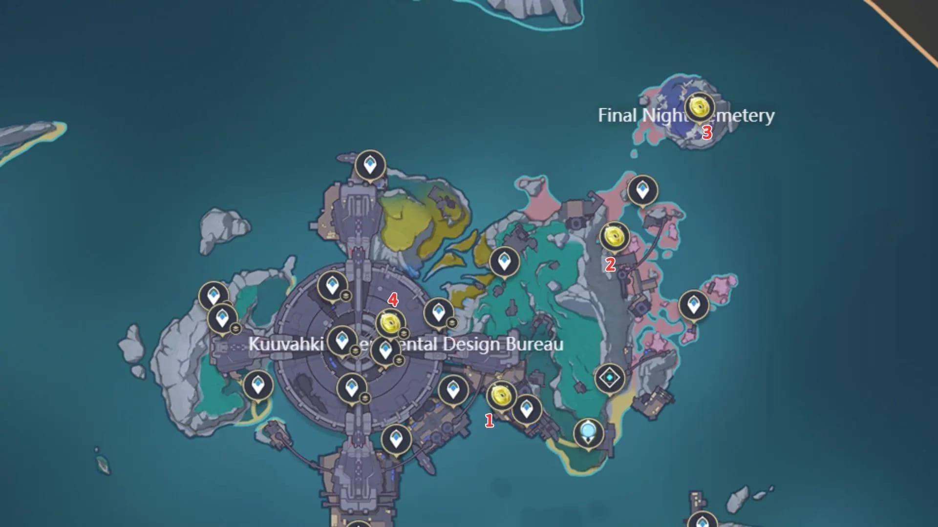 原神帕哈岛地下德兹斯拉夫的移动城堡Boss位置地图